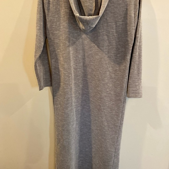 Cozy Casual Open Duster Cardigan Gray Small - Picture 5 of 7